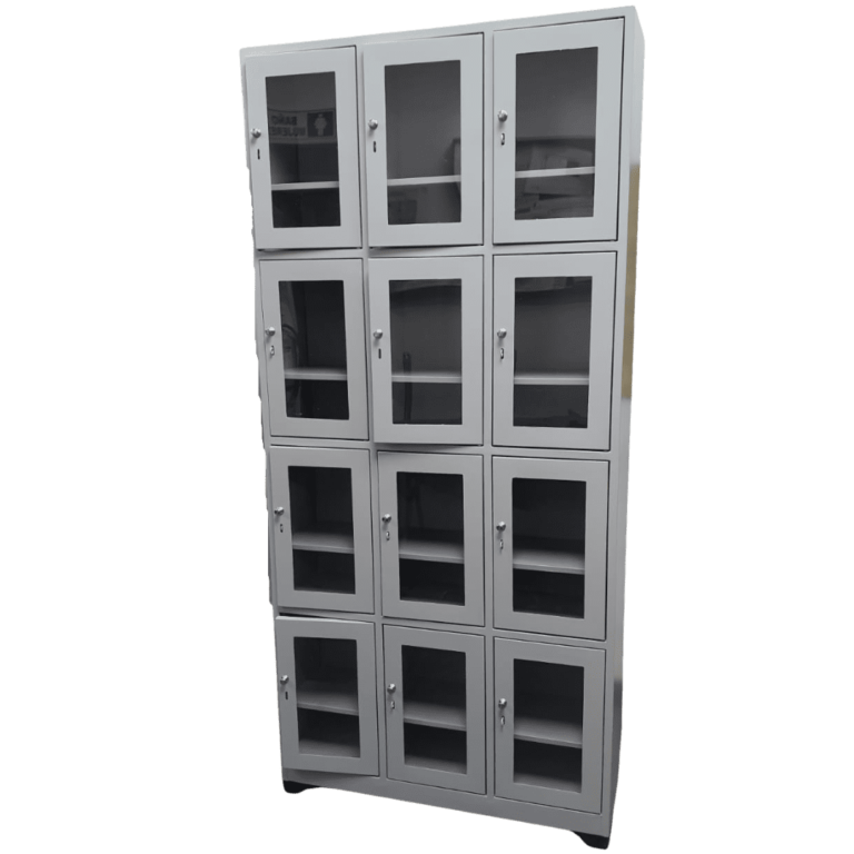Locker puertas en vidrio