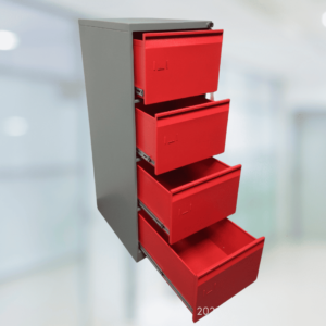 Archivadores metálicos vertical metálico, de 4 gavetas para almacenar carpetas