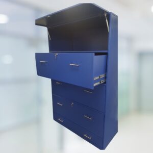 Archivador metálico 4 gavetas, especial, organización de carpetas